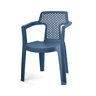 Silla Mia Con Brazos Azul Petroleo