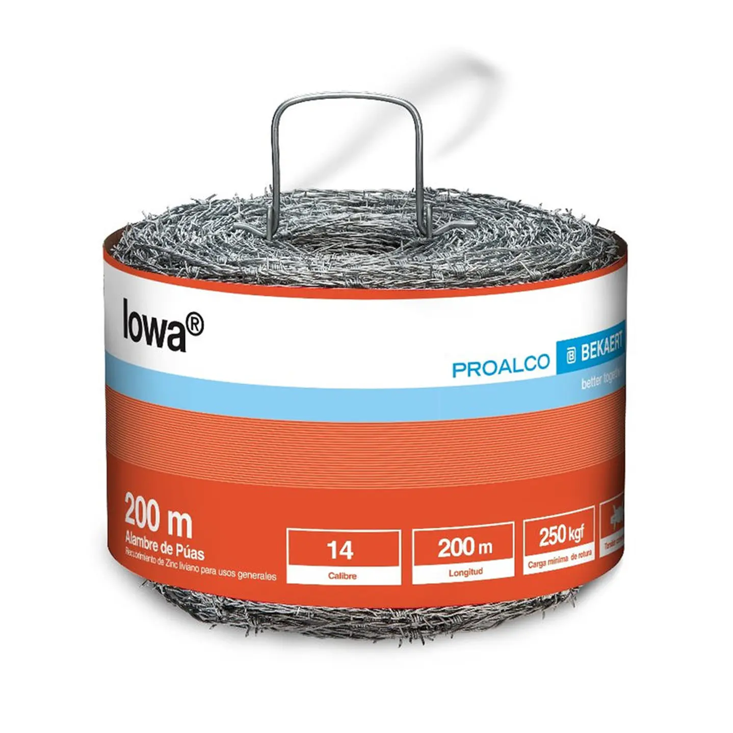 Púas iowa calibre 14.0 X 350 mts