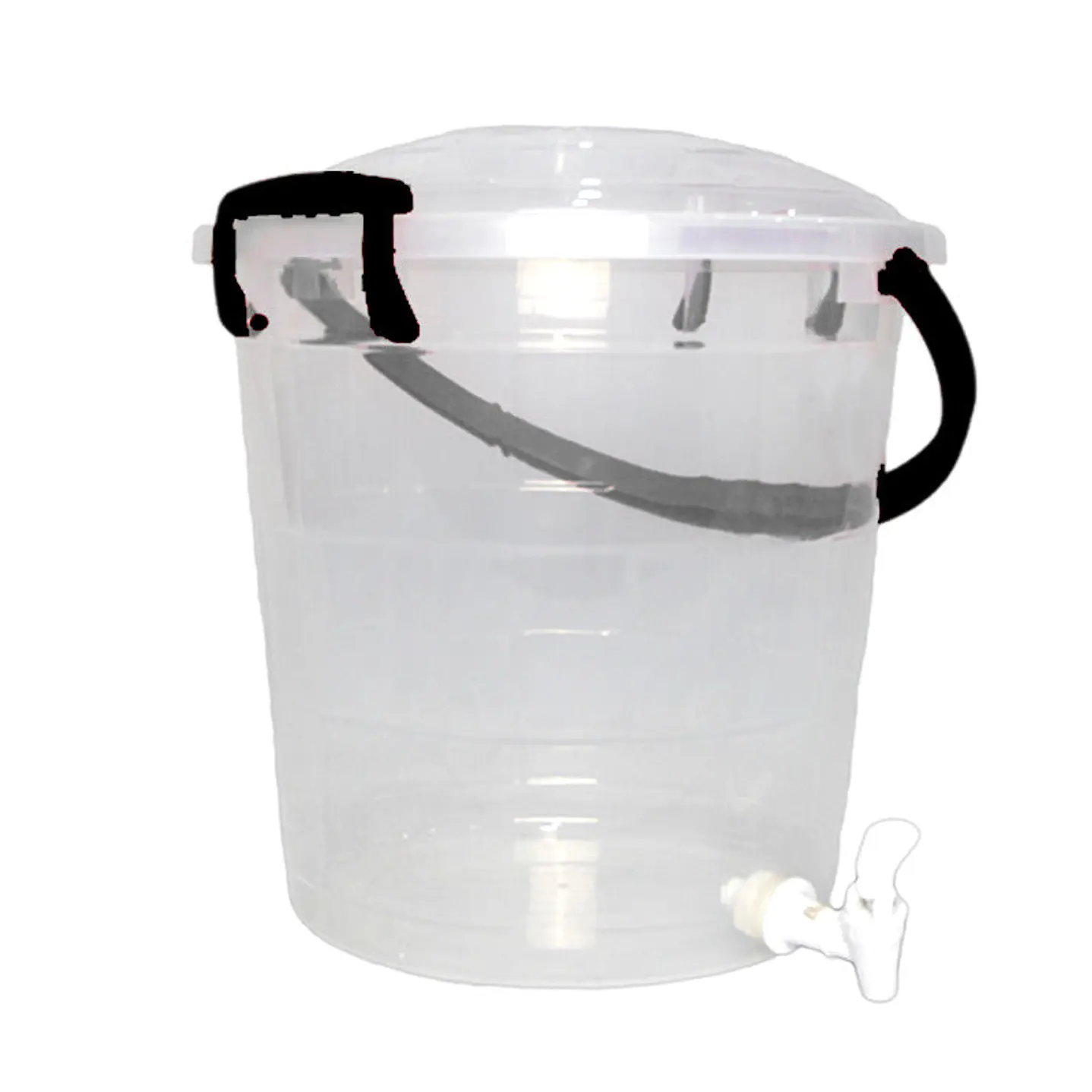 Balde Fantasía con Canilla 15 L Transparente Negro