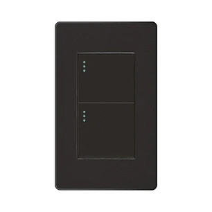 Interruptor Doble Plus Negro