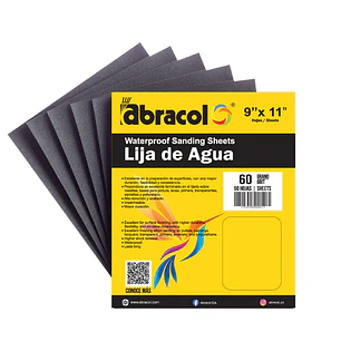 Lija de Agua Abracol 240 Paq x 50 Und