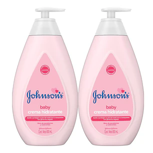 Johnsons Crema Hidratante para Bebe Original 2 Unid 800 g