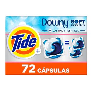 Tide Detergente Ropa Pods 2 1 Downy 72 Cápsulas 3.19 kg
