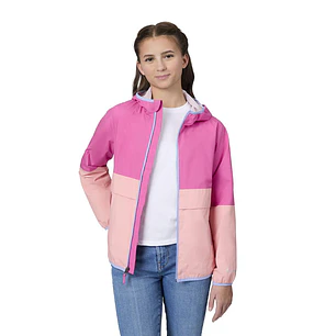 Free Country Chaqueta Rompevientos Bicolor para Niña