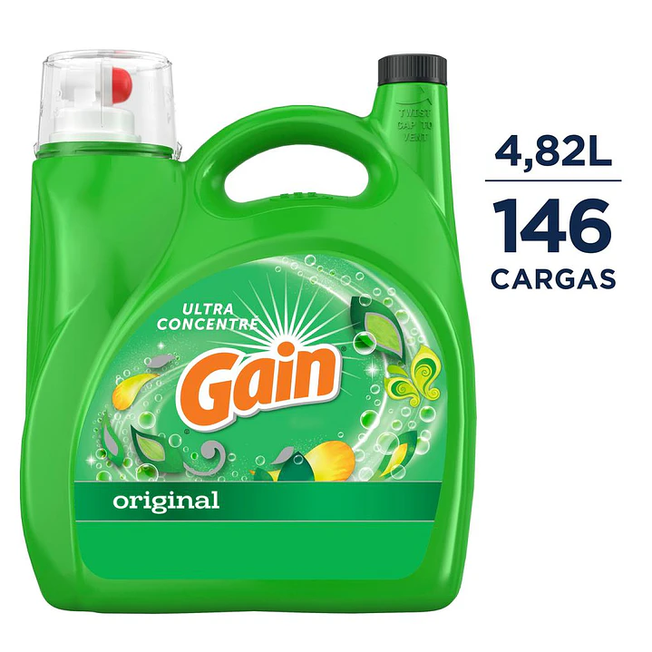 Gain Detergente Líquido para Ropa 4.82 L
