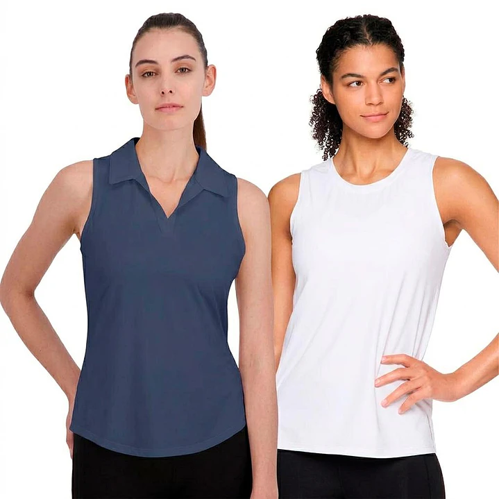Gaiam Set de Tops Deportivos sin Mangas Mujer 2 Unid