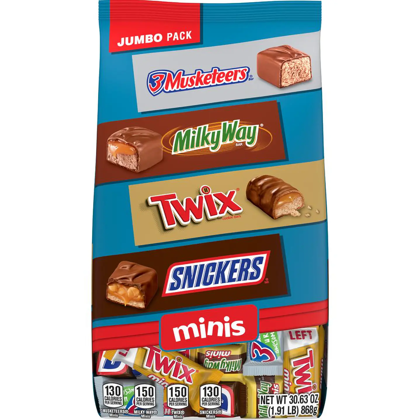 Snickers Twix Milky Way 3 Variado Chocolates Minis 868 g