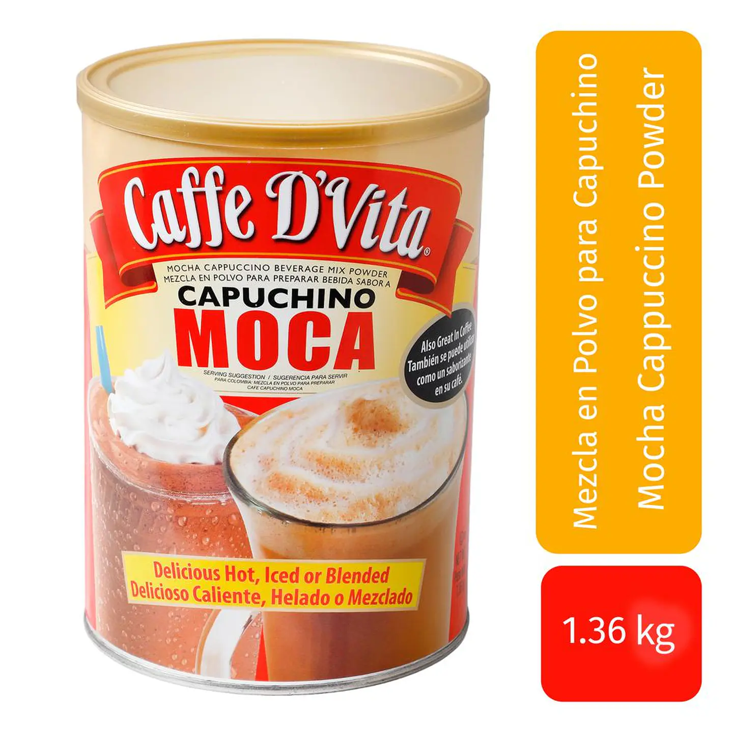 Caffe DVita Mezcla Cappuccino Moca 1.36 kg