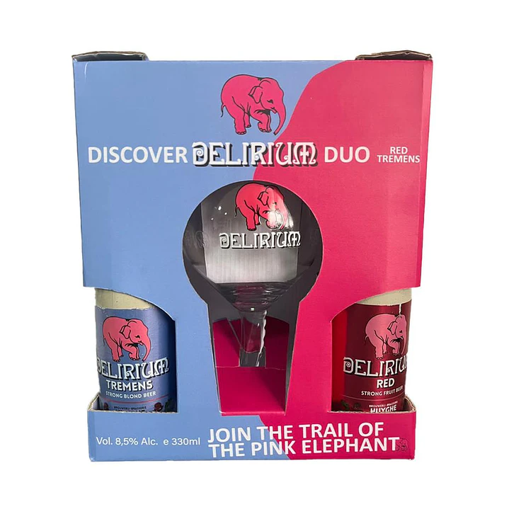 Delirium Tremens y Red Cerveza Belga 2 Unid 330 mL