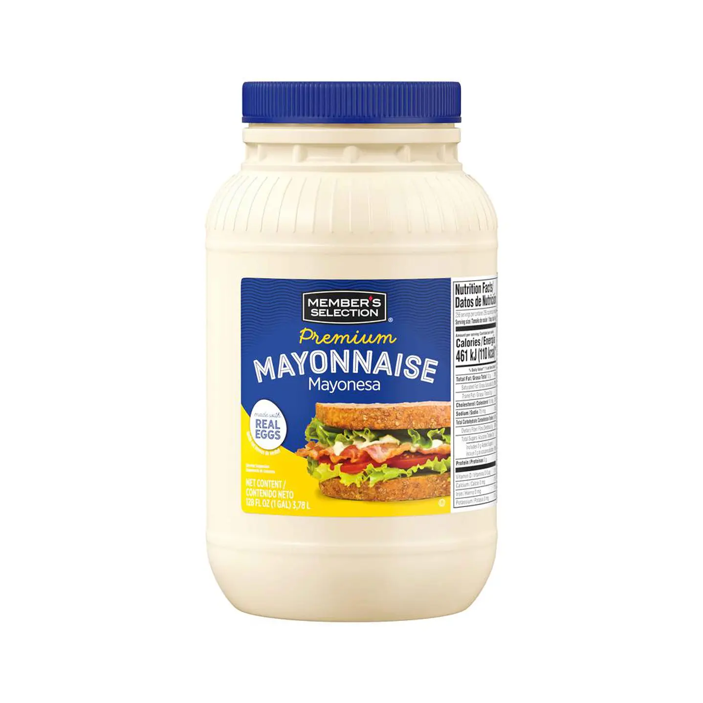 Members Selection Mayonesa Cremosa con Sabor Natural 3.78 L
