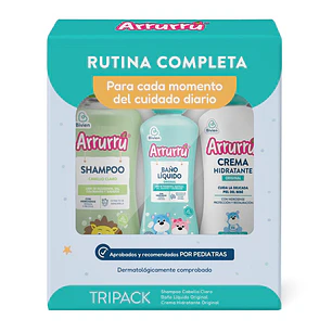 Arrurú Kit Cuidado 400 mL + 400 mL + Baño Líquido 220 mL