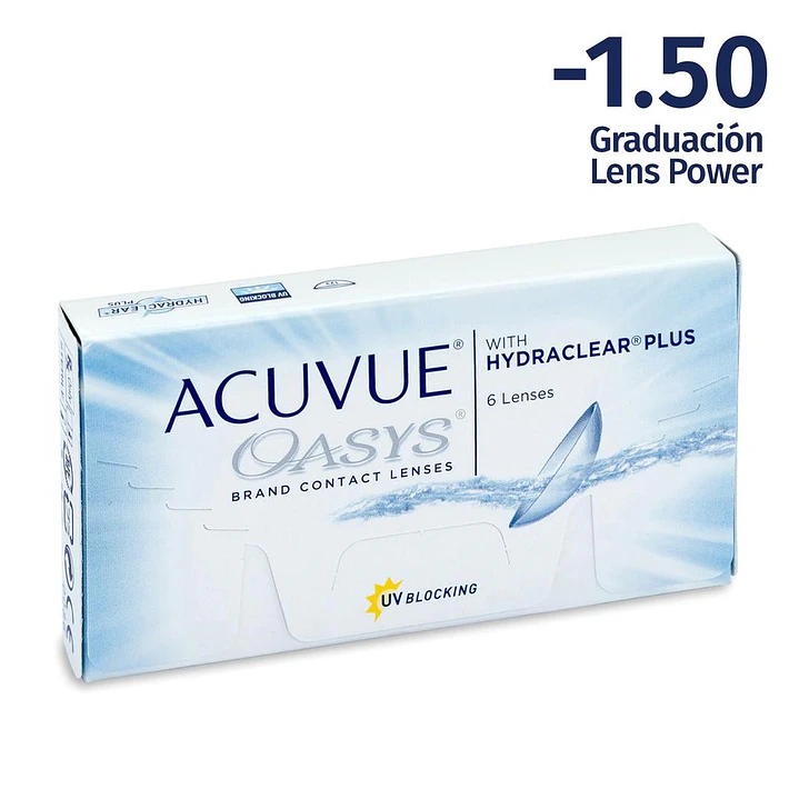 Acuvue Oasys 1.50 Lentes de Contacto Oasys Esferico 6 Unid