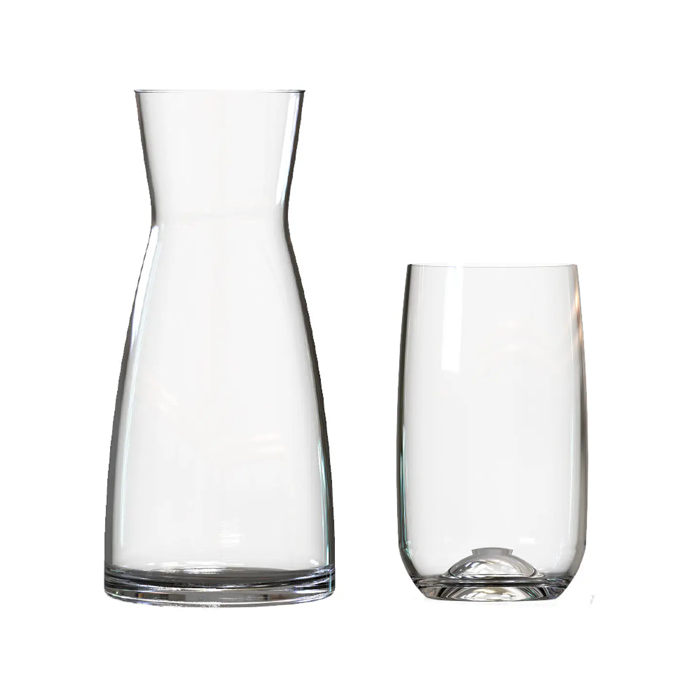 Set 4 Vasos para Bebida + 1 Decanter