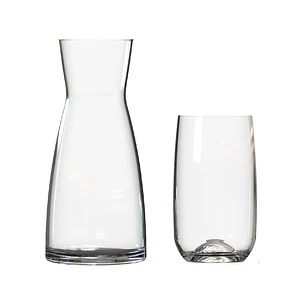 Set 4 Vasos para Bebida + 1 Decanter