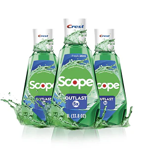 Crest Enjuague Bucal Scope Outlast 3 Unid 1 L