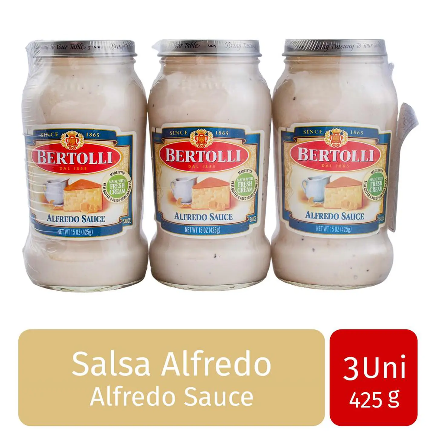 Bertolli Salsa Alfredo 3 Unid 425 g