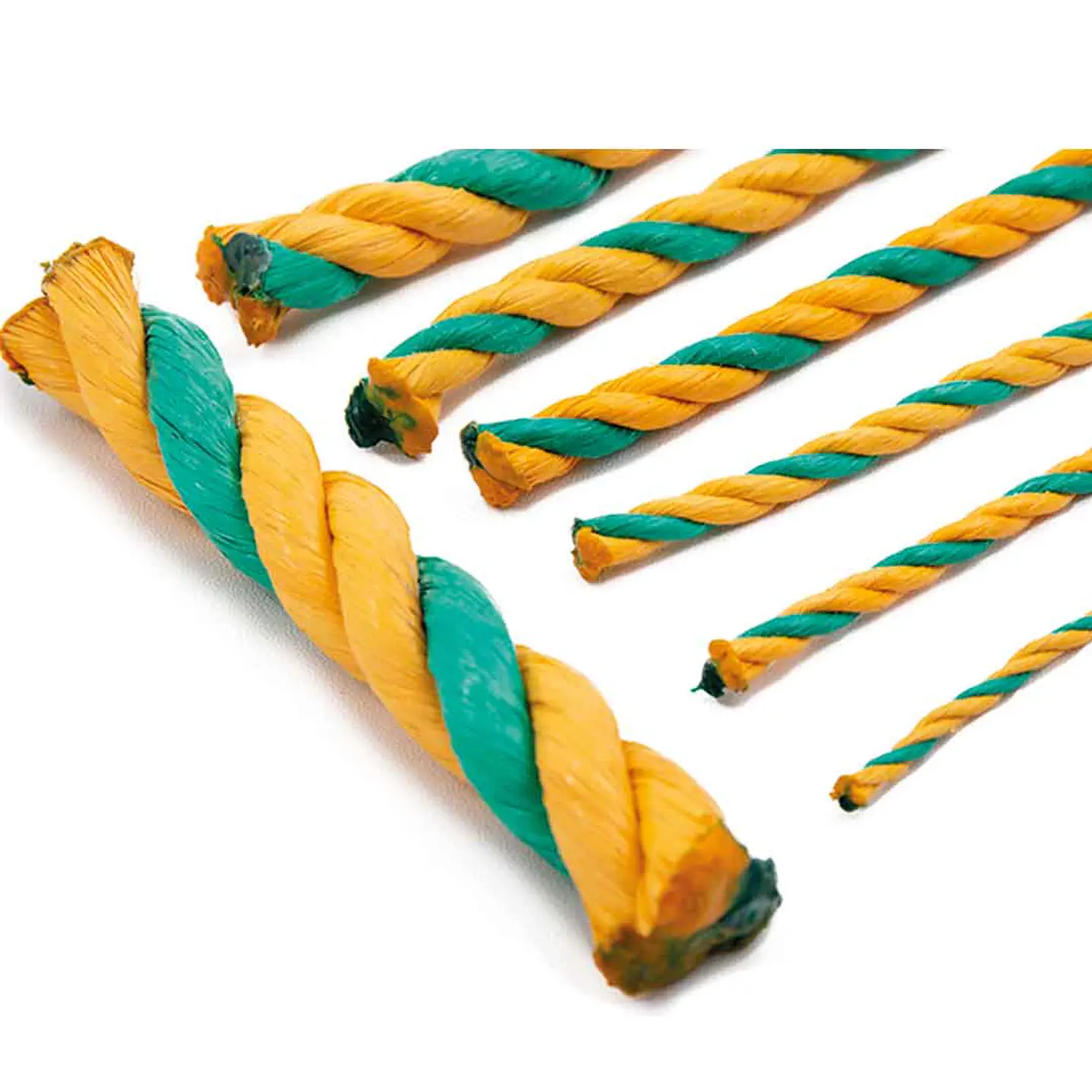 Soga 13 mm de 1 2 Polipropileno Rafia Amarillo y Verde