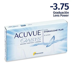 Acuvue Oasys 3.75 Lentes de Contacto Oasys Esferico 6 Unid