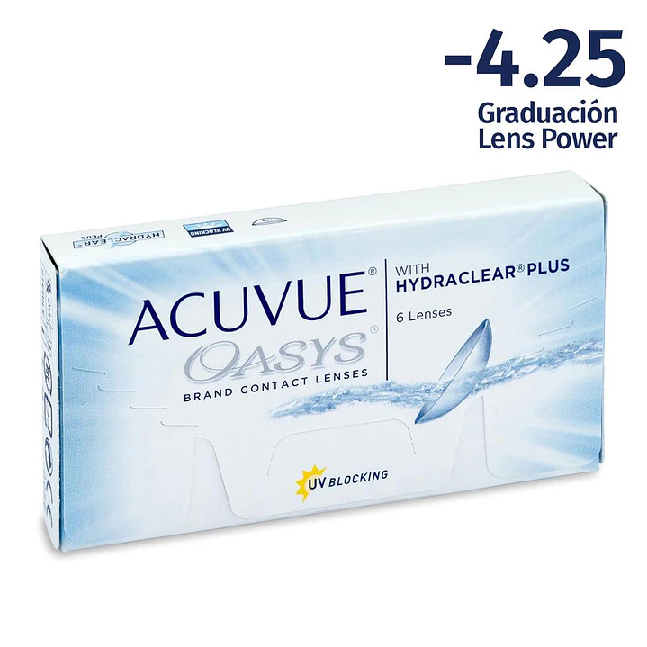 Acuvue Oasys 4.25 Lentes de Contacto Oasys Esferico 6 Unid
