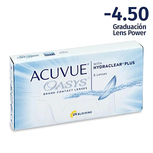 Acuvue Oasys 4.50 Lentes de Contacto Oasys Esferico 6 Unid