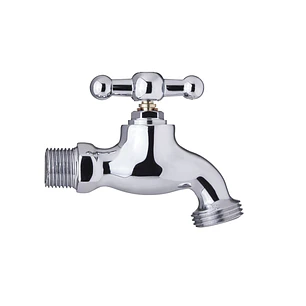 Llave Jardín Pesada Cromo X 1 Unid