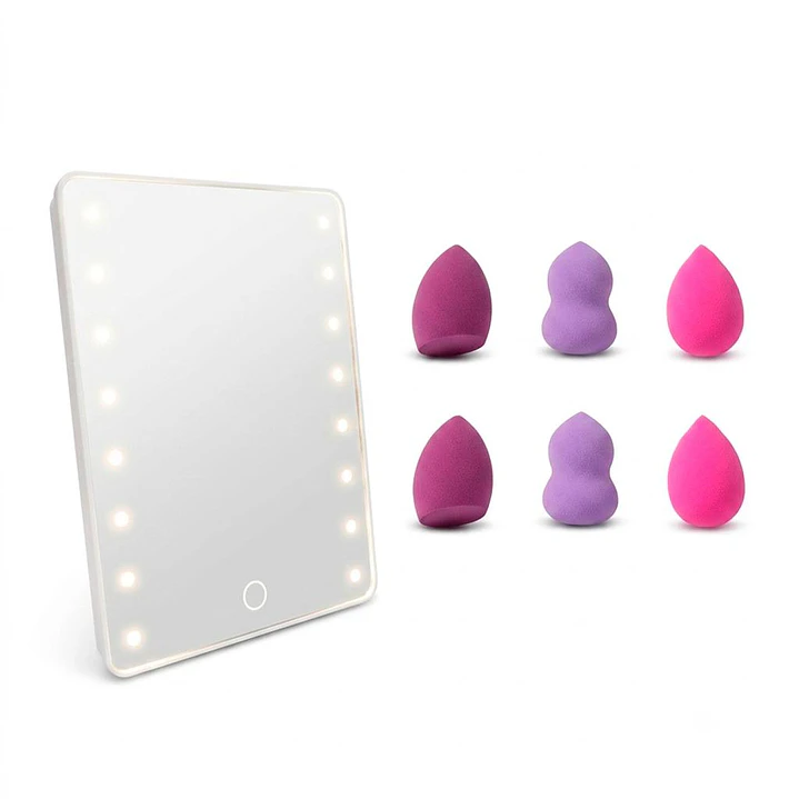 Danielle Creations Set LED Accesorios Maquillaje 7 Pzas