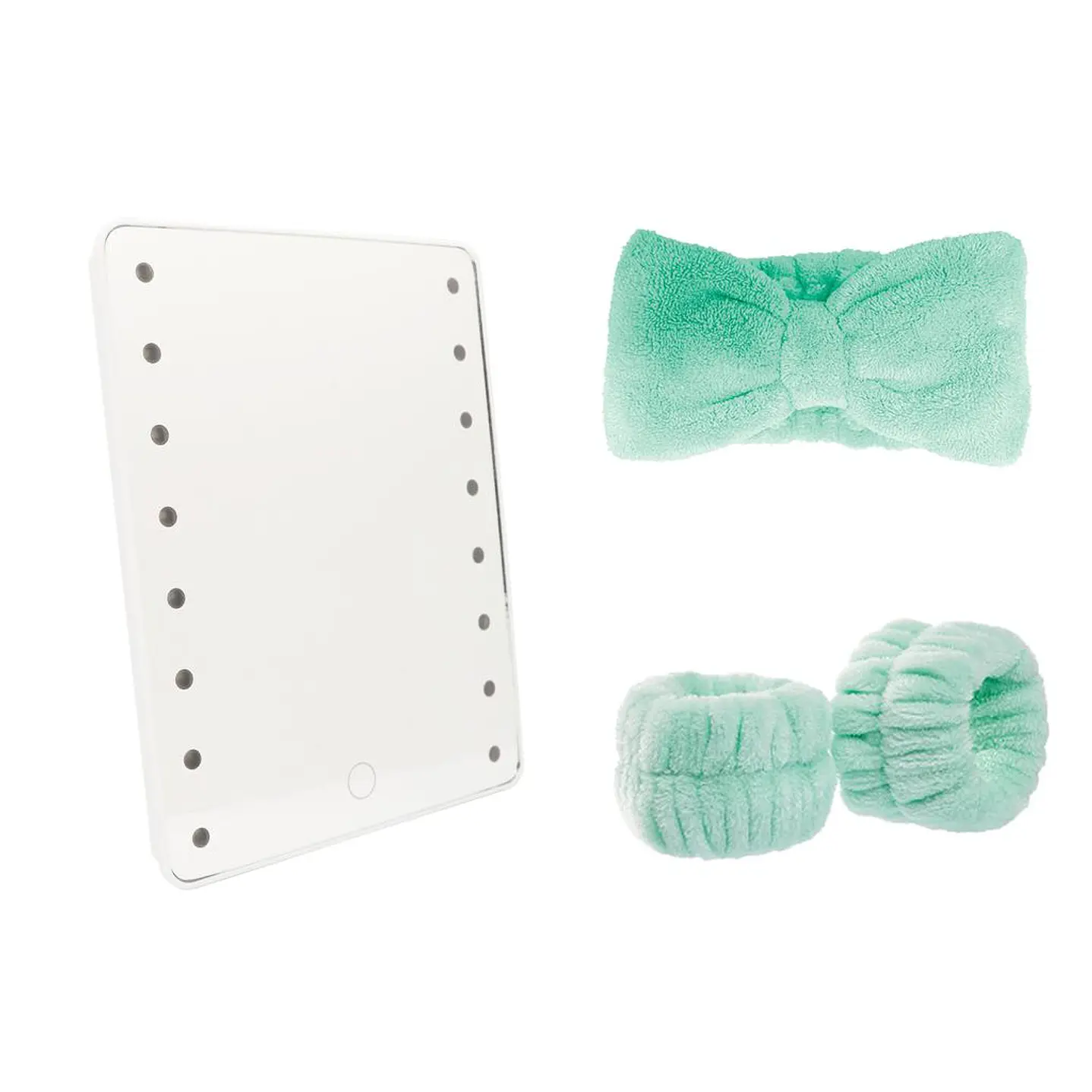 Danielle Creations Set Espejo LED Accesorios Cabello 4 Pzas