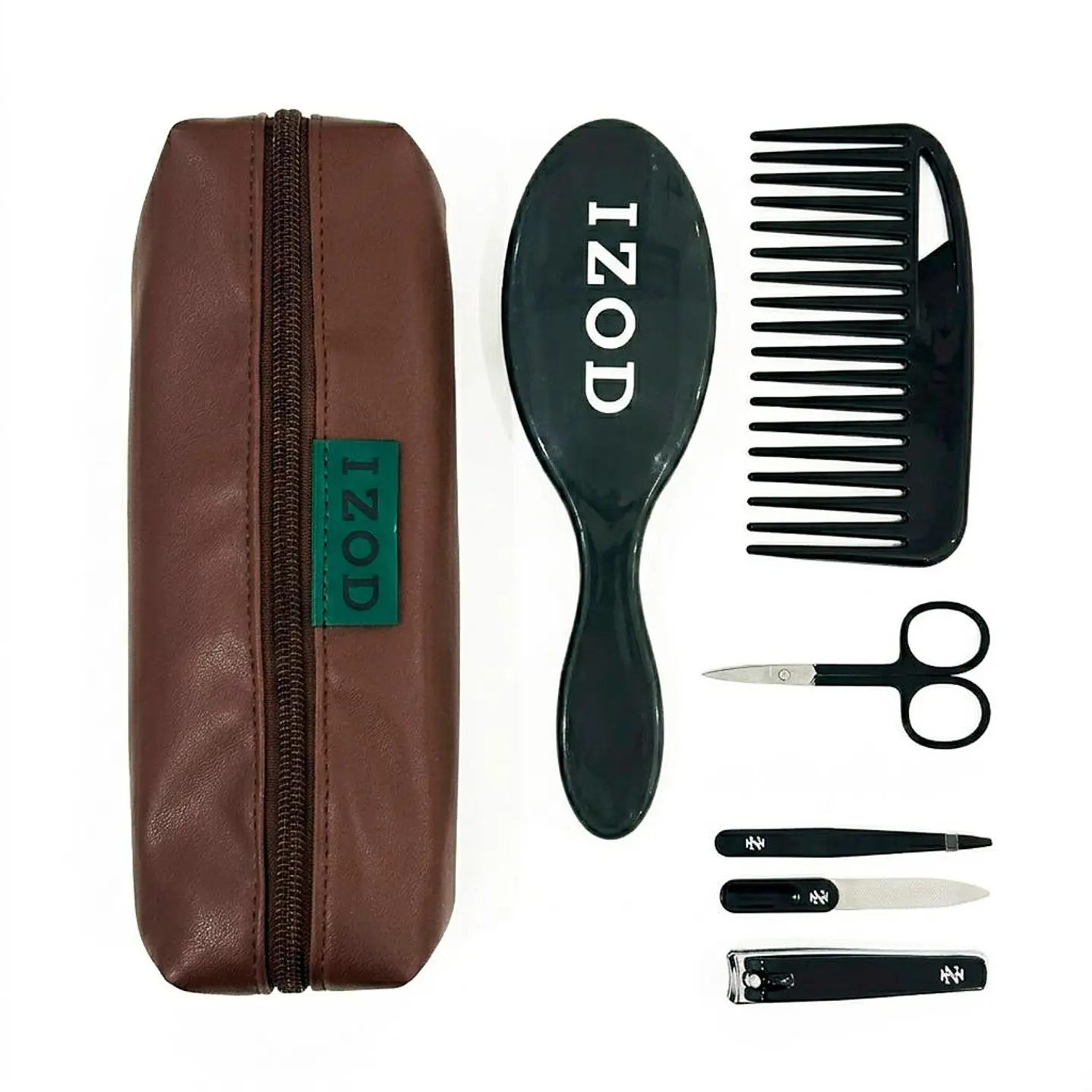 Izod Set de Regalo con Accesorios de Aseo Color Café 7 Pzas