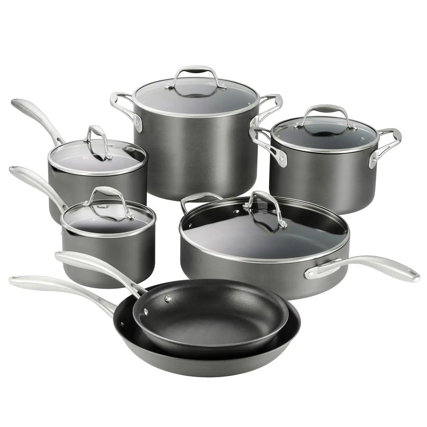 Members Selection Juego Cocina Aluminio Anodizado 12 Pzas
