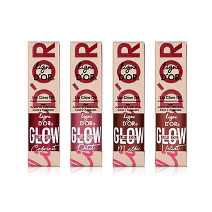 Ligne Dor Kit de Tintas para Labios y Mejillas 4 Unid 7 mL