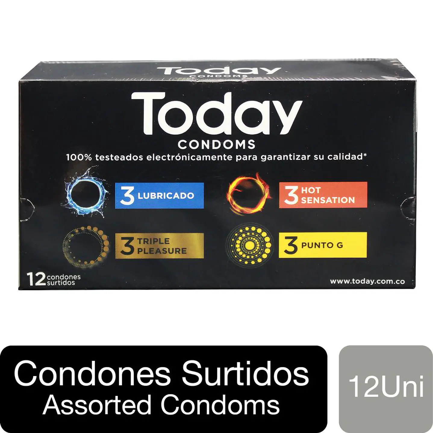 Today Condones Surtidos 12 Unid