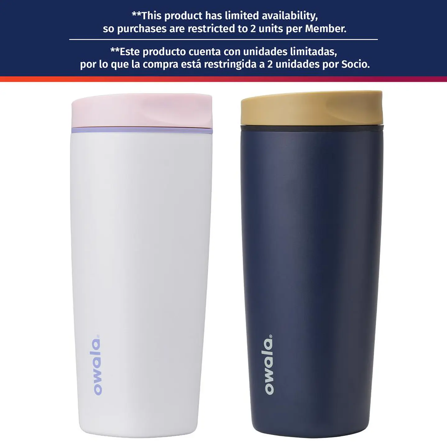 Owala Vasos Térmicos Portátiles para Bebidas 2 Unid 591 mL
