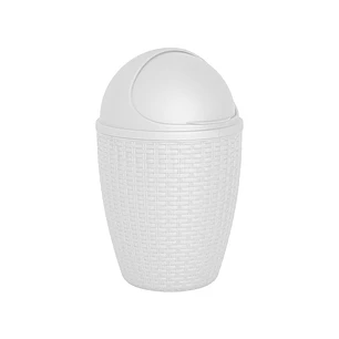 Papelera Rattan Polar Blanco