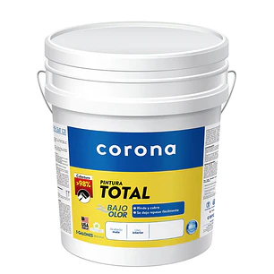 Pintura Corona Total Blanco 5 Galones