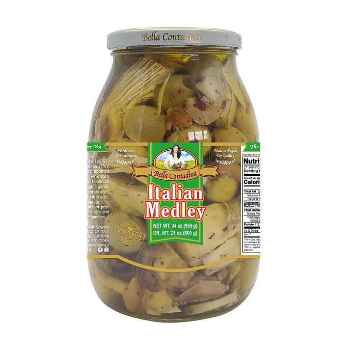 Bella Contadina Capricciosa Verduras Aliñadas Aceite 600 g