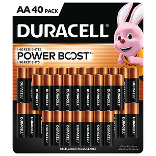 Duracell Baterías Alcalinas AA 40 Unid