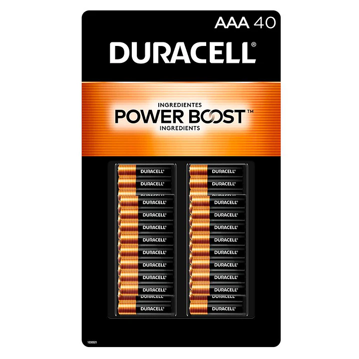 Duracell Baterías Alcalinas AAA 40 Unid