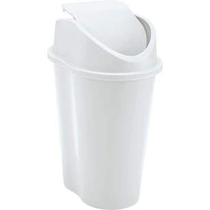 Papelera Style Tapa Vaivén 1 L Blanco
