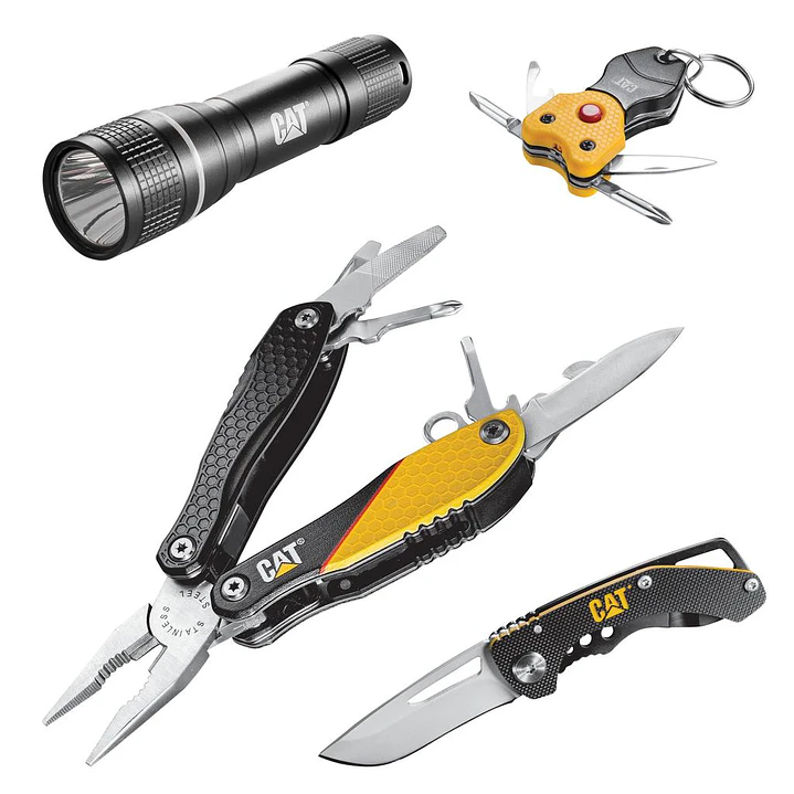 CAT Set de Herramientas 12 en 1 Multitareas 4 Pzas