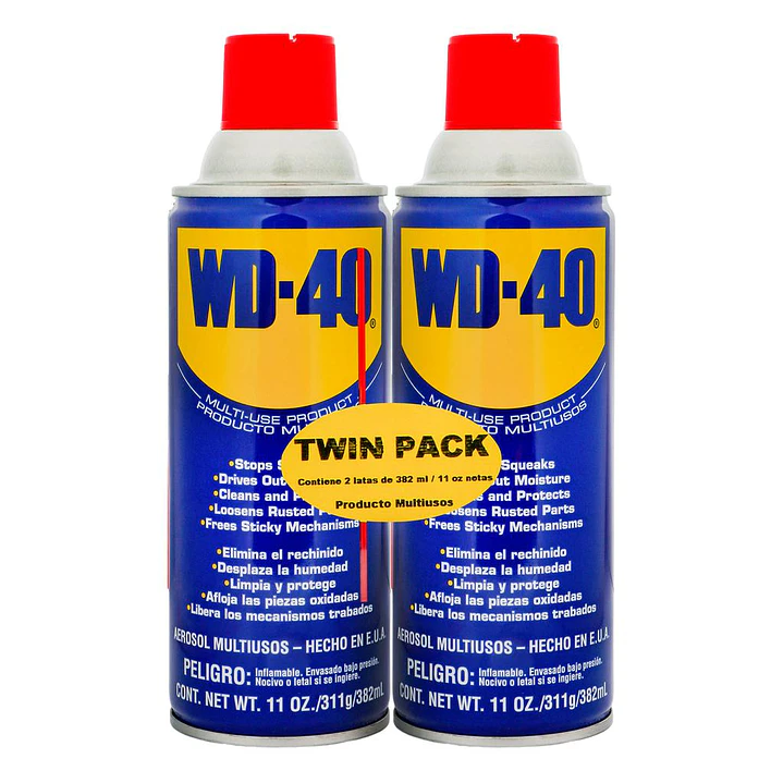 WD 40 Aerosol Multisusos 2 Unid 382 mL