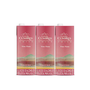 Cuatro Cumbres Vino Tinto 3 Unid 1 L
