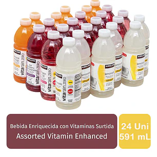 Kirkland Vitarain Zero Bebida Vitaminas 24 Unid 591 mL