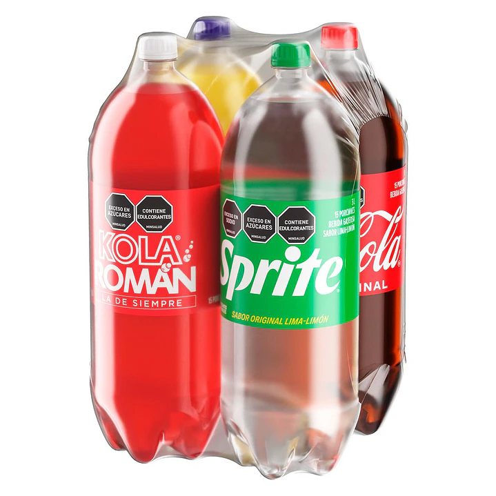 Coca Cola Gaseosa Surtido 4 Unid 3 L