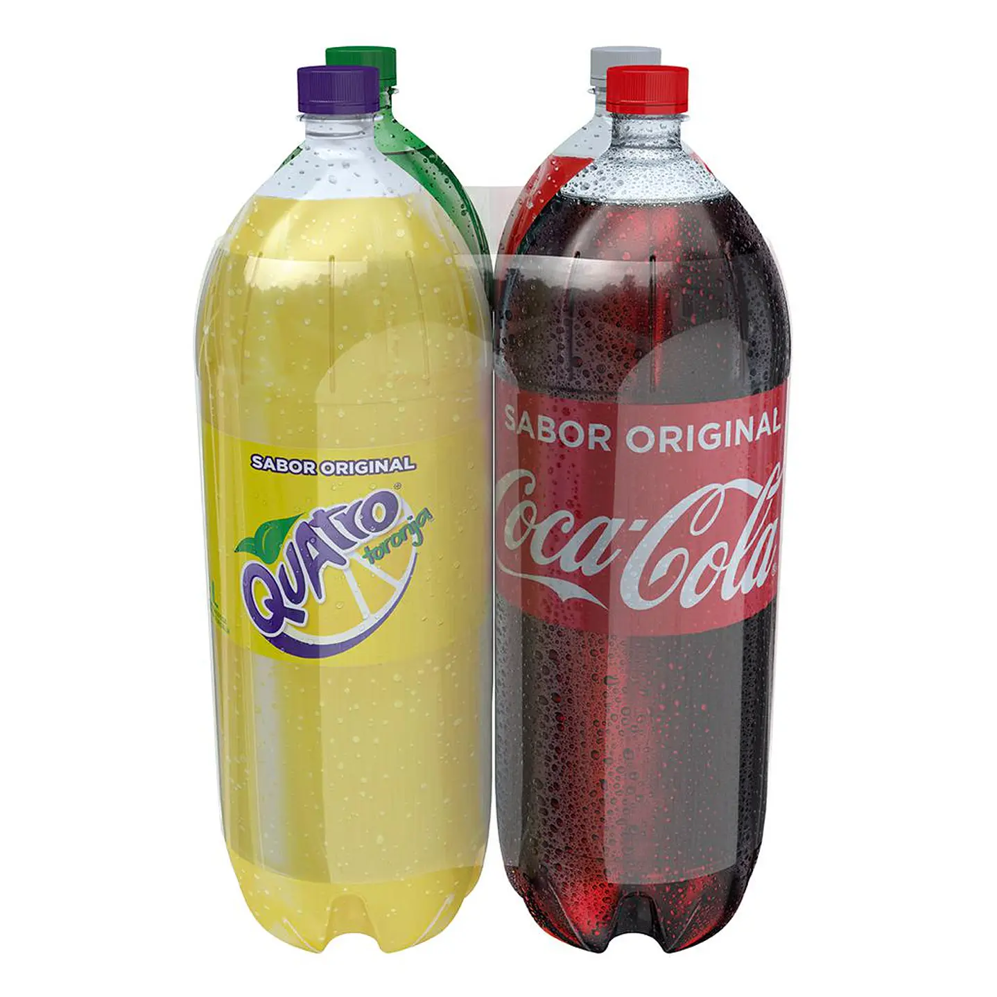 Coca Cola Sprite Premio Rojo y Quatro Gaseosas 4 Unid 3 L
