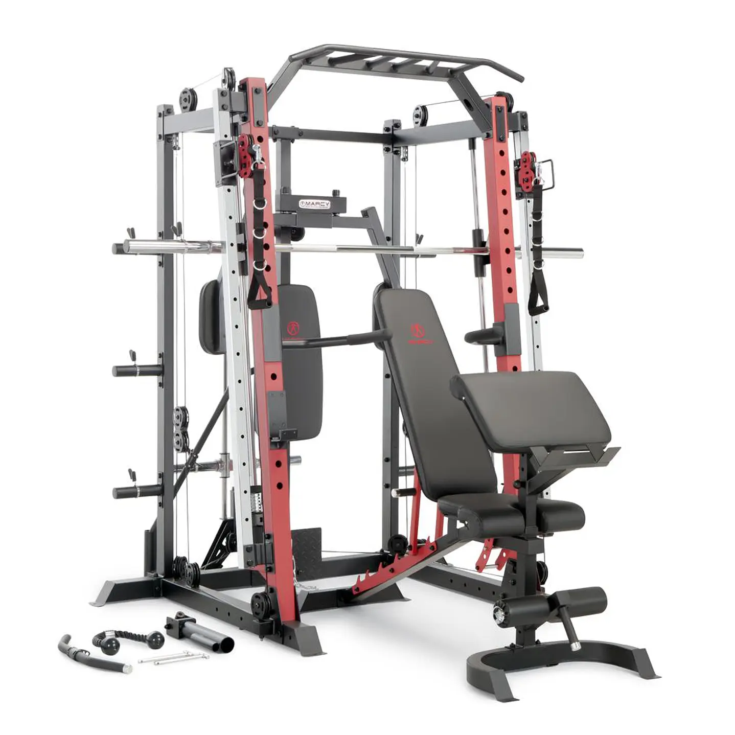 Marcy Pro Jaula de Entrenamiento Multifuncional Smith Deluxe