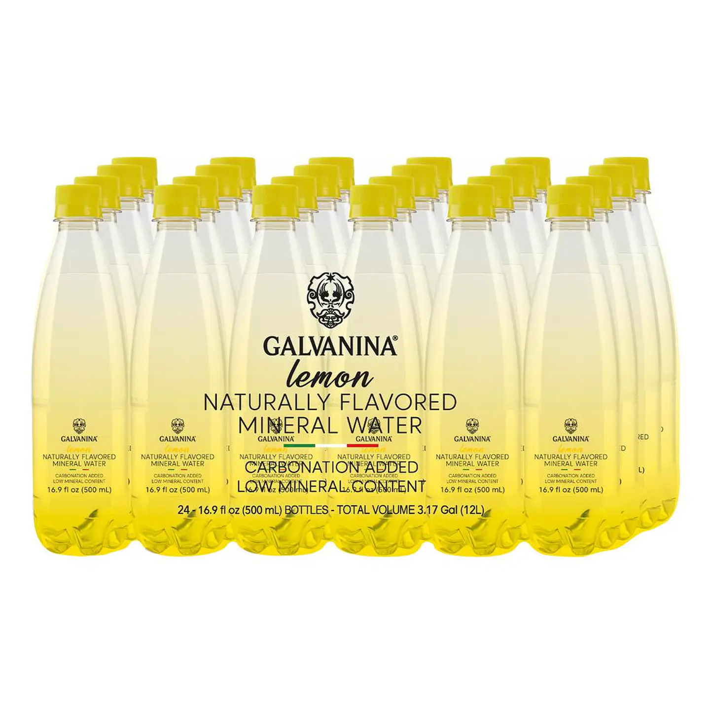 Galvanina Agua Mineral sabor Limón 24 Unid 500 mL
