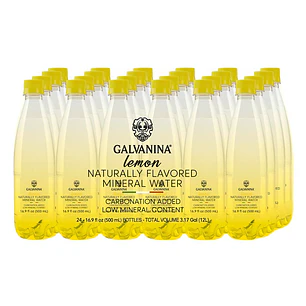 Galvanina Agua Mineral sabor Limón 24 Unid 500 mL