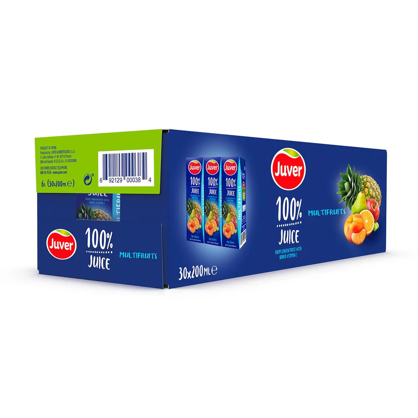 Juver Jugo 100% Multifruta 30 Unid 200 mL