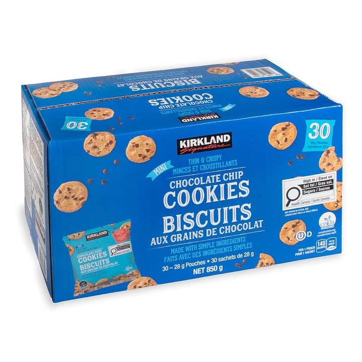 Kirkland Signature Mini Galletas Chips 30 Unid 28 g