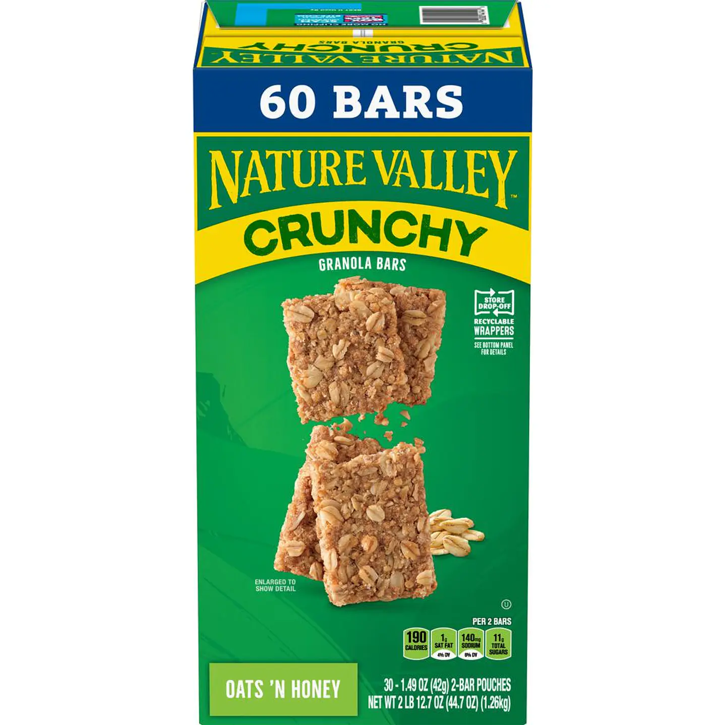 Nature Valley Barras Crujientes Avena Miel 100% 30 Unid 42 g